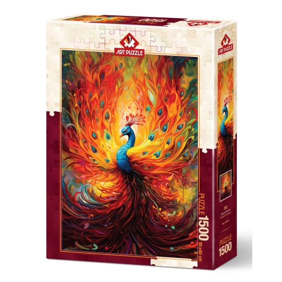 Puzzle Art Buntes Pfauenpuzzle 1500 Teile Puzzle Art Buntes Pfauenpuzzle 1500 Teile