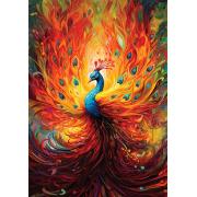 Puzzle Art Buntes Pfauenpuzzle 1500 Teile