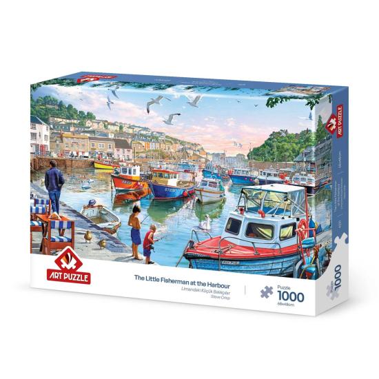 Puzzle Art Puzzle Kleine Fischer im Hafen mit 1000 Teilen