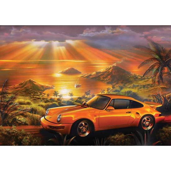 Puzzle Art Puzzle Gelber Porsche 1500 Teile Puzzle Art Puzzle Gelber Porsche 1500 Teile