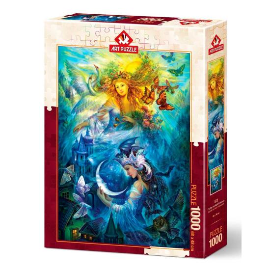 Puzzle Art Puzzle Prinzessinnen von Tag und Nacht mit 1000 Teile