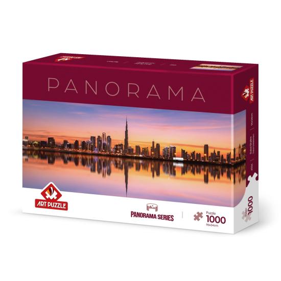 Puzzle Art Puzzle Panorama Skyline von Dubai mit 1000