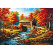 Puzzle Art Puzzle Brücke Über Die Roten Bäume 500 Teile