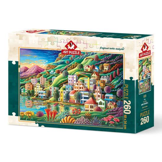 Puzzle Art Puzzle Hafen in der Bucht mit 260 Teilen