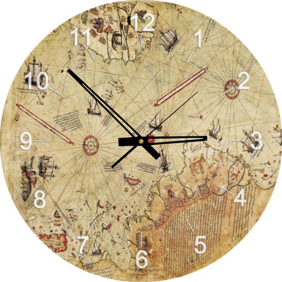 Puzzle Art Puzzle Clock Die Karte von Piri Reis mit 570 Teilen