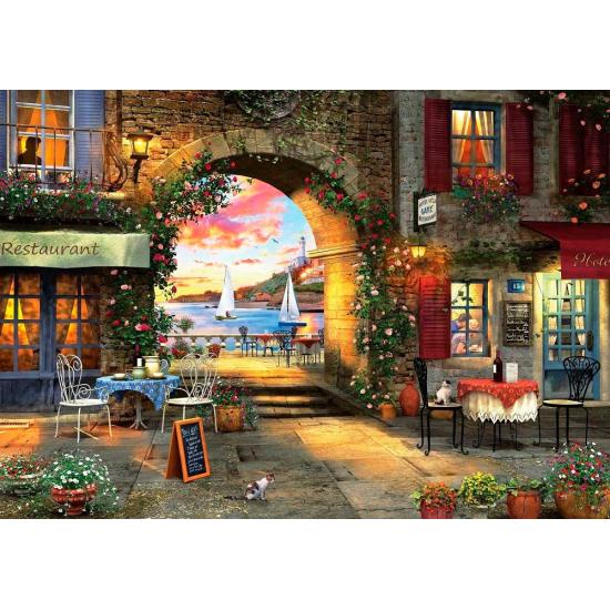 Puzzle Art Seaside Restaurant Puzzle 1000 Teile