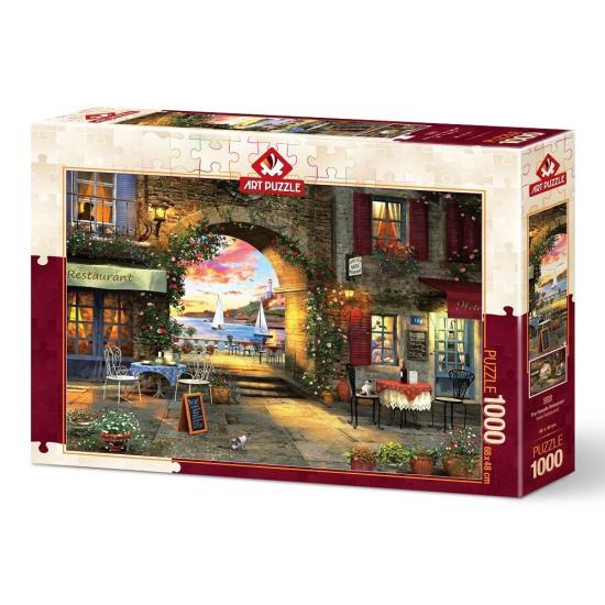 Puzzle Art Seaside Restaurant Puzzle 1000 Teile