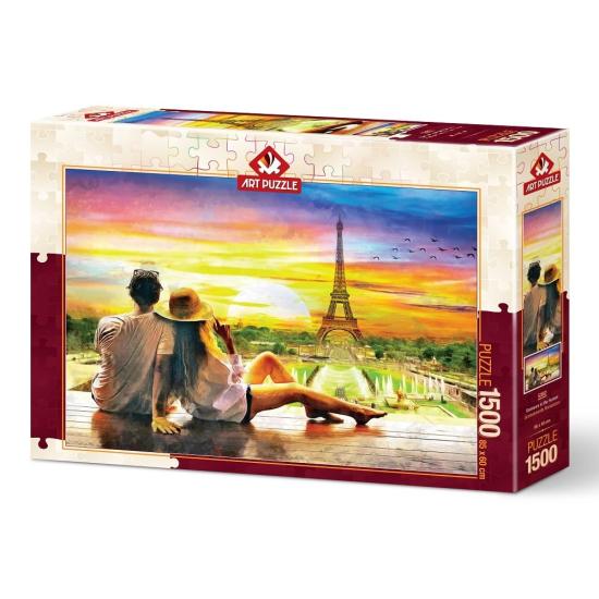 Puzzle Art Puzzle Romantik bei Sonnenuntergang 1500 Teile