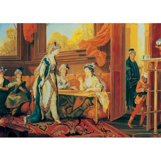 Puzzle Art Puzzle Sultan überprüft die 1000-teiligen Odalisken