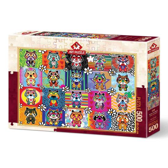 Puzzle Art Puzzle Tantan und Momo 500 Teile Puzzle Art Puzzle Tantan und Momo 500 Teile