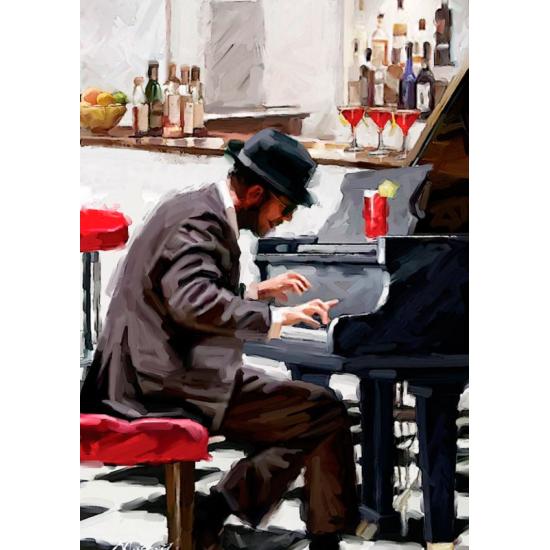 Puzzle Art Puzzle Klavier spielen 1500 Teile