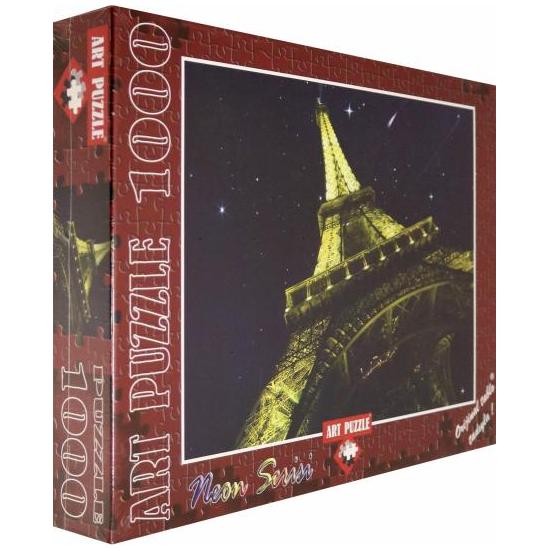 Puzzle Art Puzzle Eiffelturm, Paris Neon 1000 Teile