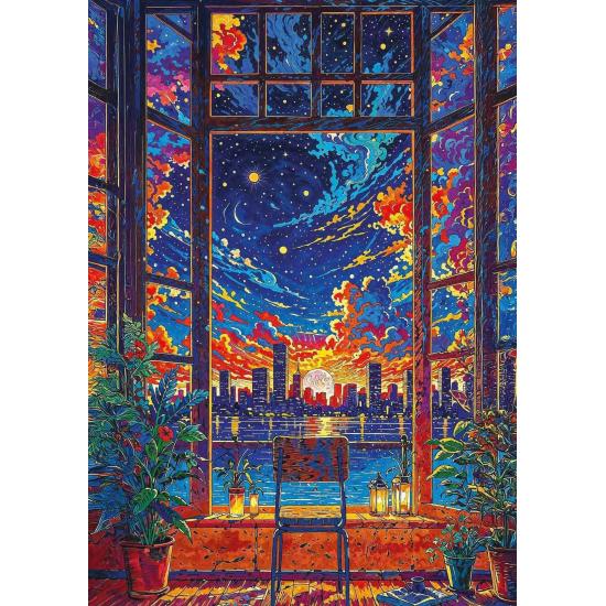 Puzzle Art Puzzle Traumfenster 1000 Teile