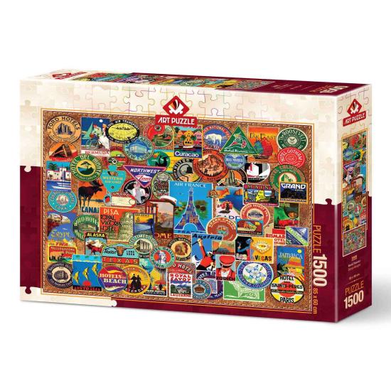 Puzzle Art Weltreisender Puzzle 1500 Teile