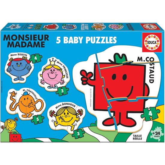 Puzzle Baby Educa Progressive Monsieur Madame