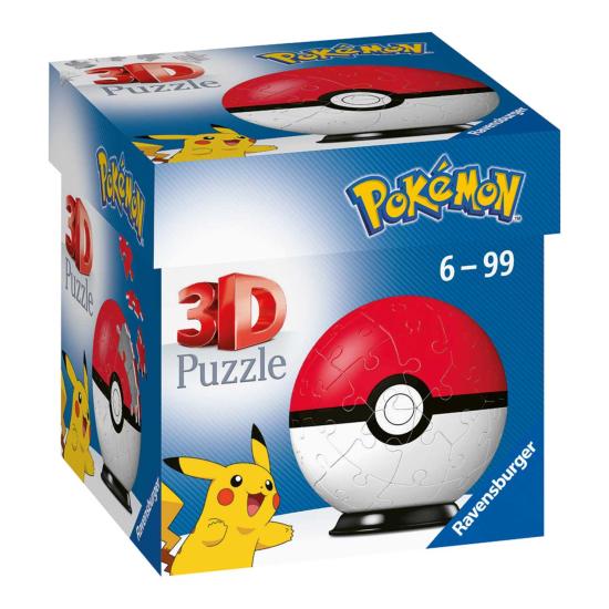 Ravensburger Pokemon Pokeball 3D-Puzzleball 55 Teile Ravensburger Pokemon Pokeball 3D-Puzzleball 55 Teile