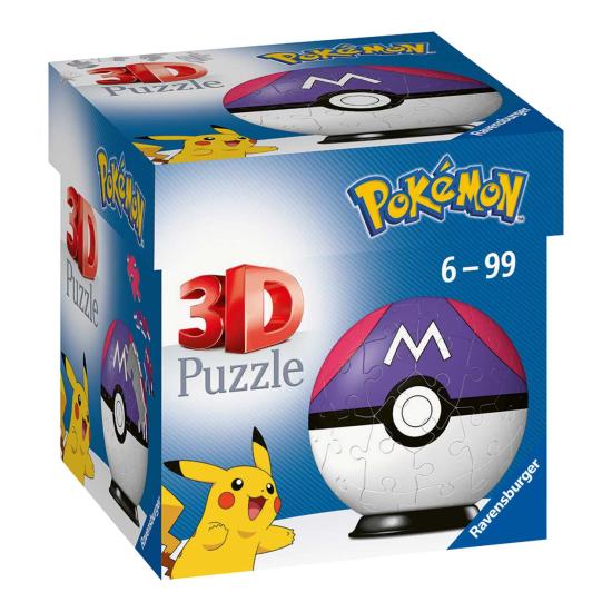 Puzzleball 3D Ravensburger Pokemon Masterball 55 Teile