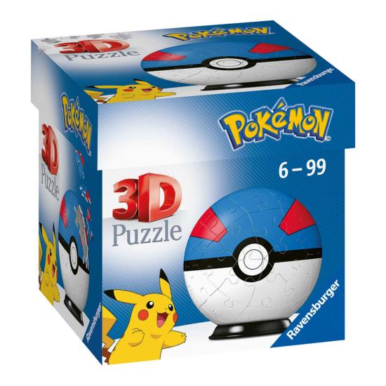 Puzzleball 3D Ravensburger Pokemon Superball 55 Teile