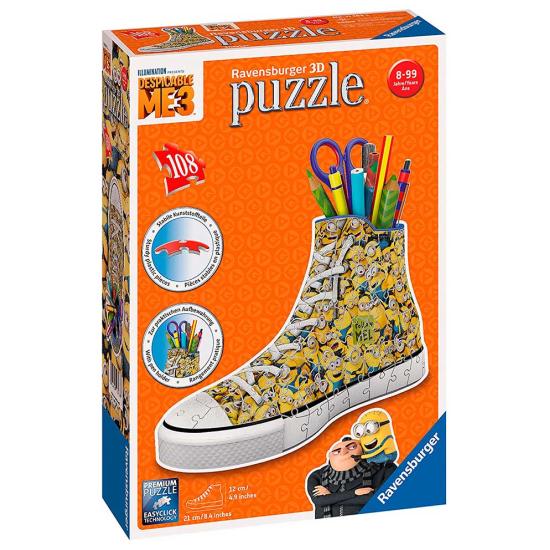 Puzzleball 3D Ravensburger Sneaker Minions 108 Fuß Bleistift