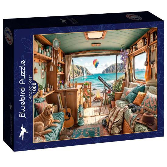 Puzzle Bluebird Campingplatz Coast 1000 Teile
