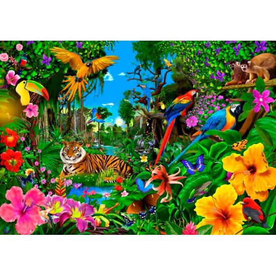Bluebird Dawn in the Jungle Puzzle 1500 Teile