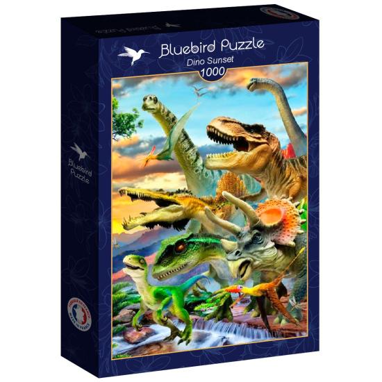 Bluebird Sunset Dino Puzzle 1000 Teile