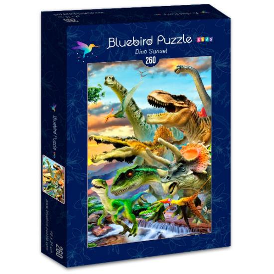Bluebird Sunset Dino Puzzle 260 Teile