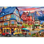 Puzzle Bluebird Bacharach, Rheintal 1000 Teile