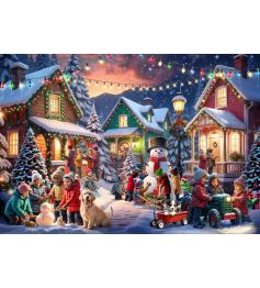 Puzzle Bluebird Weihnachtsnachbarschaft 1000 Teile