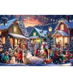 Puzzle Bluebird Weihnachtsnachbarschaft 2000 Teile