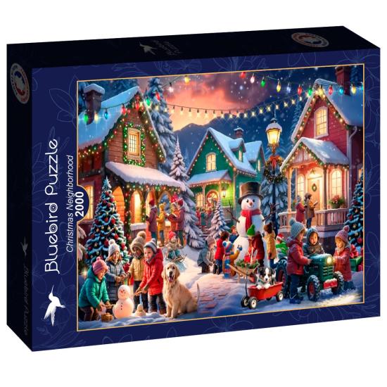 Puzzle Bluebird Weihnachtsnachbarschaft 2000 Teile