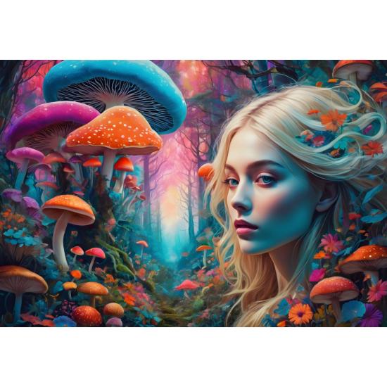 Puzzle Bluebird Regenbogenwald 1000-teiliges