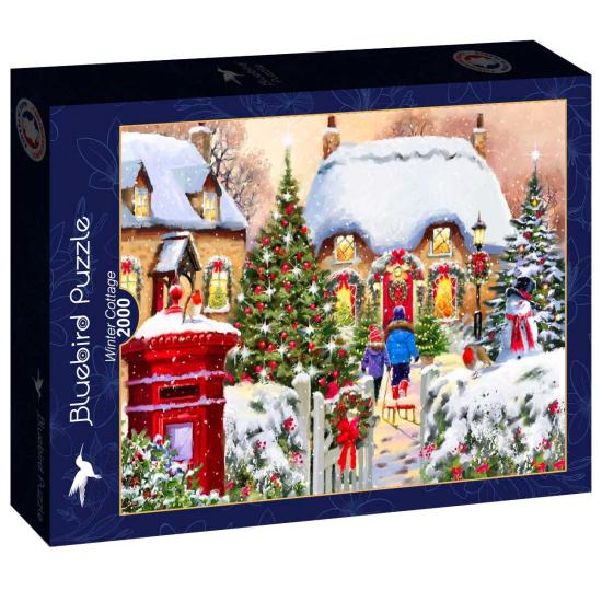 Bluebird Winter Cabin Puzzle 2000 Teile