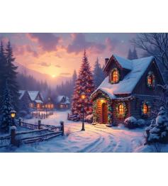 Puzzle Bluebird Weihnachtshäuschen 500 Teile