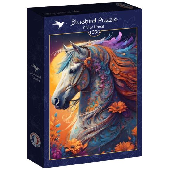 Puzzle Bluebird Pink Blumenpferd 1000 Teile Puzzle Bluebird Pink Blumenpferd 1000 Teile