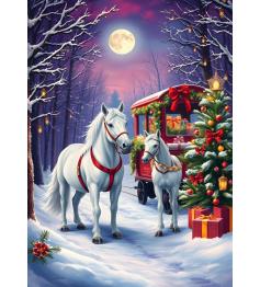 Puzzle Bluebird Pferde Zu Weihnachten XXL 300 Teile