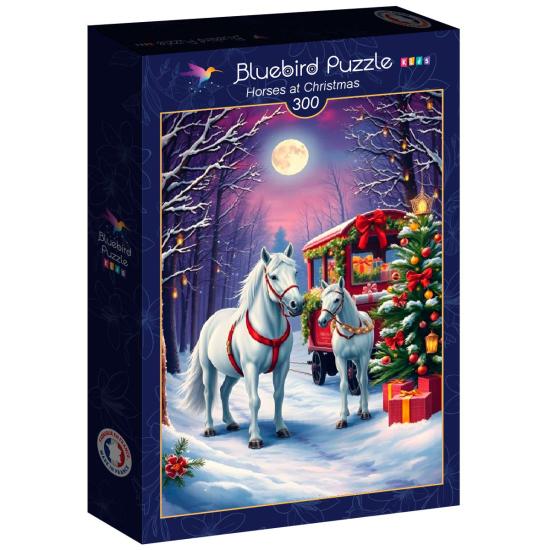 Puzzle Bluebird Pferde Zu Weihnachten XXL 300 Teile