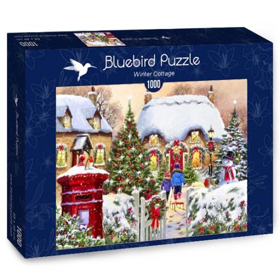 Bluebird Winter Cabin Puzzle 1000 Teile