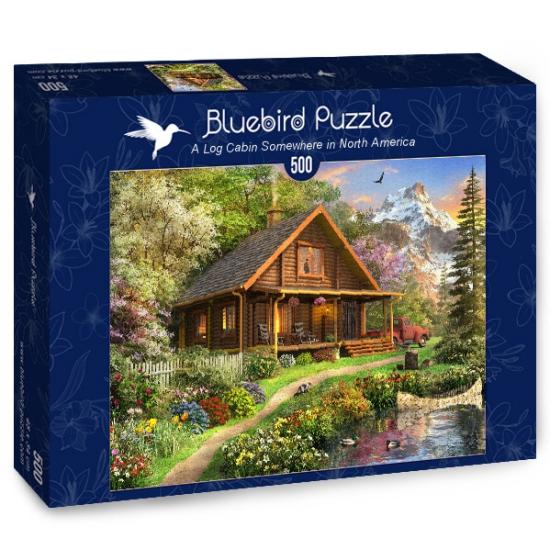 Bluebird Holzhütte im Norden Puzzle 500 Teile