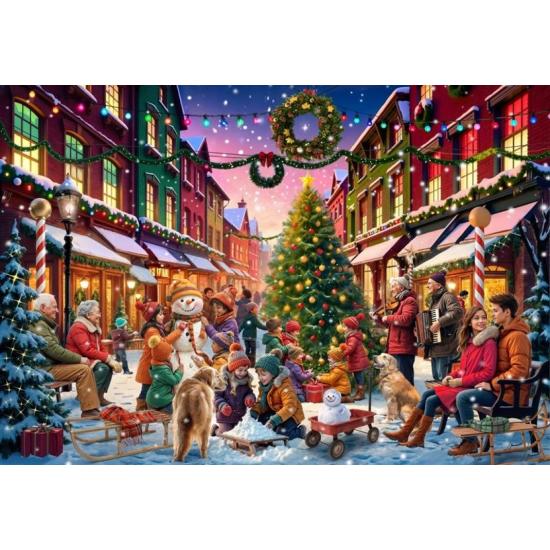 Puzzle Bluebird Weihnachtsstraße 1000-teiliges
