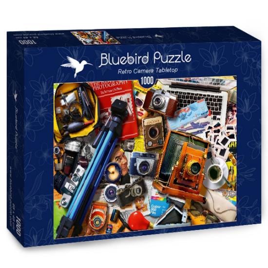 Bluebird Retro und tragbare Kameras Puzzle 1000 Teile