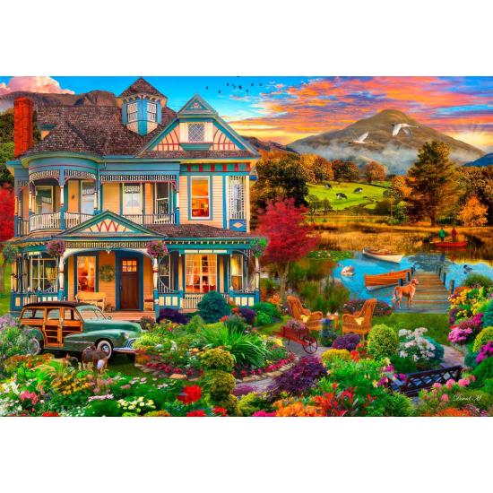 Puzzle Bluebird Garten-Landhaus 1000 Teile