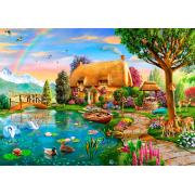 Bluebird Country House by the Lake Puzzle 1000 Teile