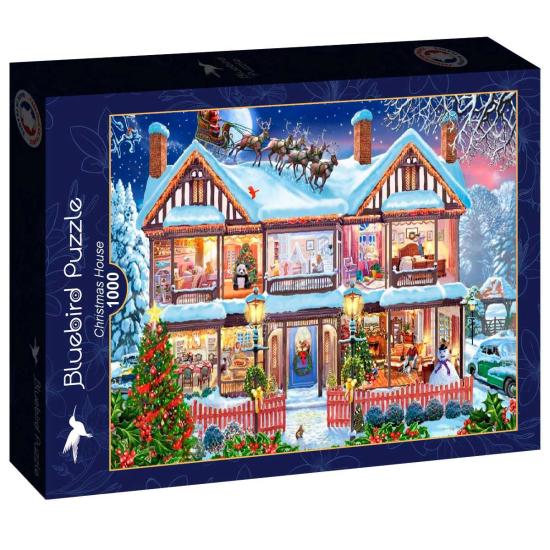 Puzzle Bluebird Weihnachtshaus 1000 Teile