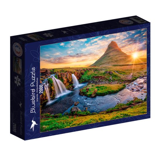 Bluebird Waterfall Kirkjufellsfoss Puzzle 2000 Teile
