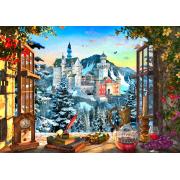 Bluebird Mountain Castle Puzzle 1000 Teile