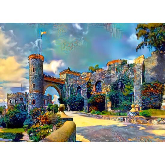 Bluebird Castle of Sta Cecilia Guanajuato Puzzle mit 1000 Teilen