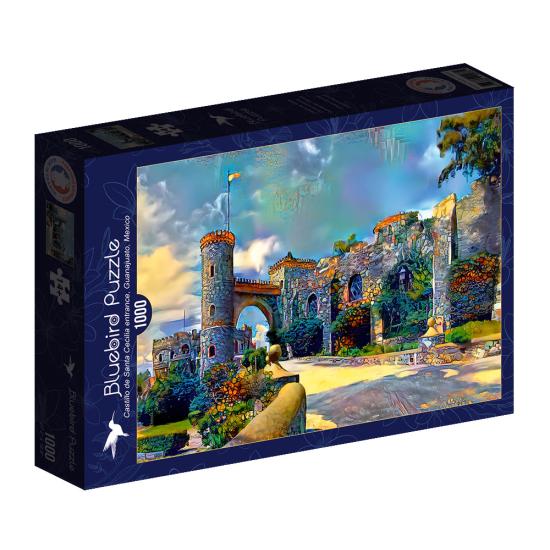 Bluebird Castle of Sta Cecilia Guanajuato Puzzle mit 1000 Teilen