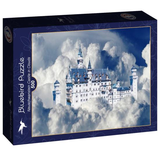 Puzzle Bluebird Schloss Neuschwanstein zwischen Wolken 500 Teile