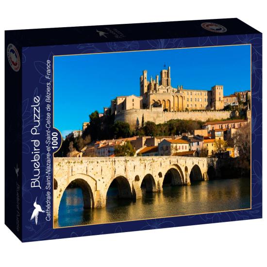 Bluebird-Kathedrale von Saint-Nazaire de Béziers 1000-Fuß-Puzzle